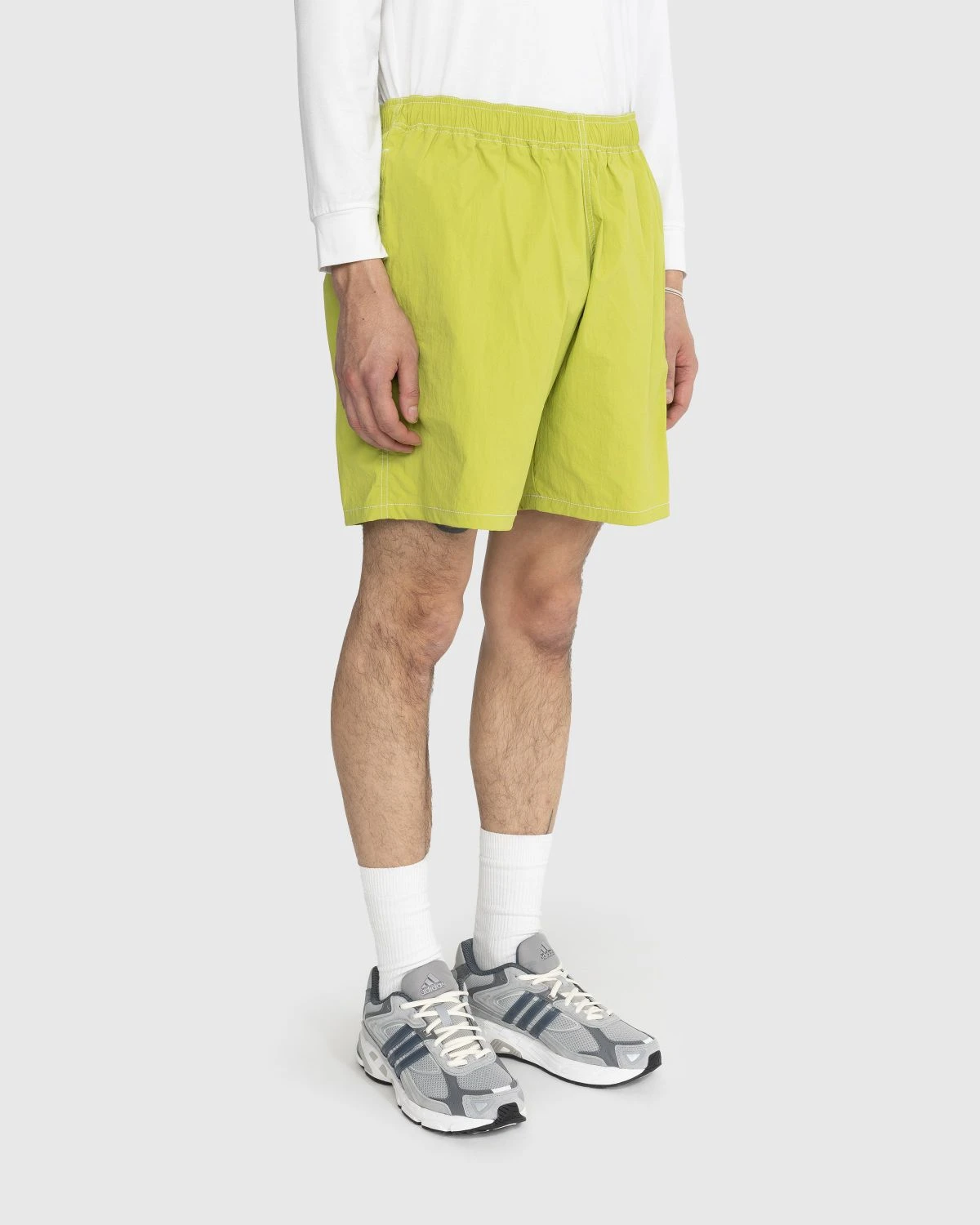 Highsnobiety – Side Cargo Shorts Lime - Image 4