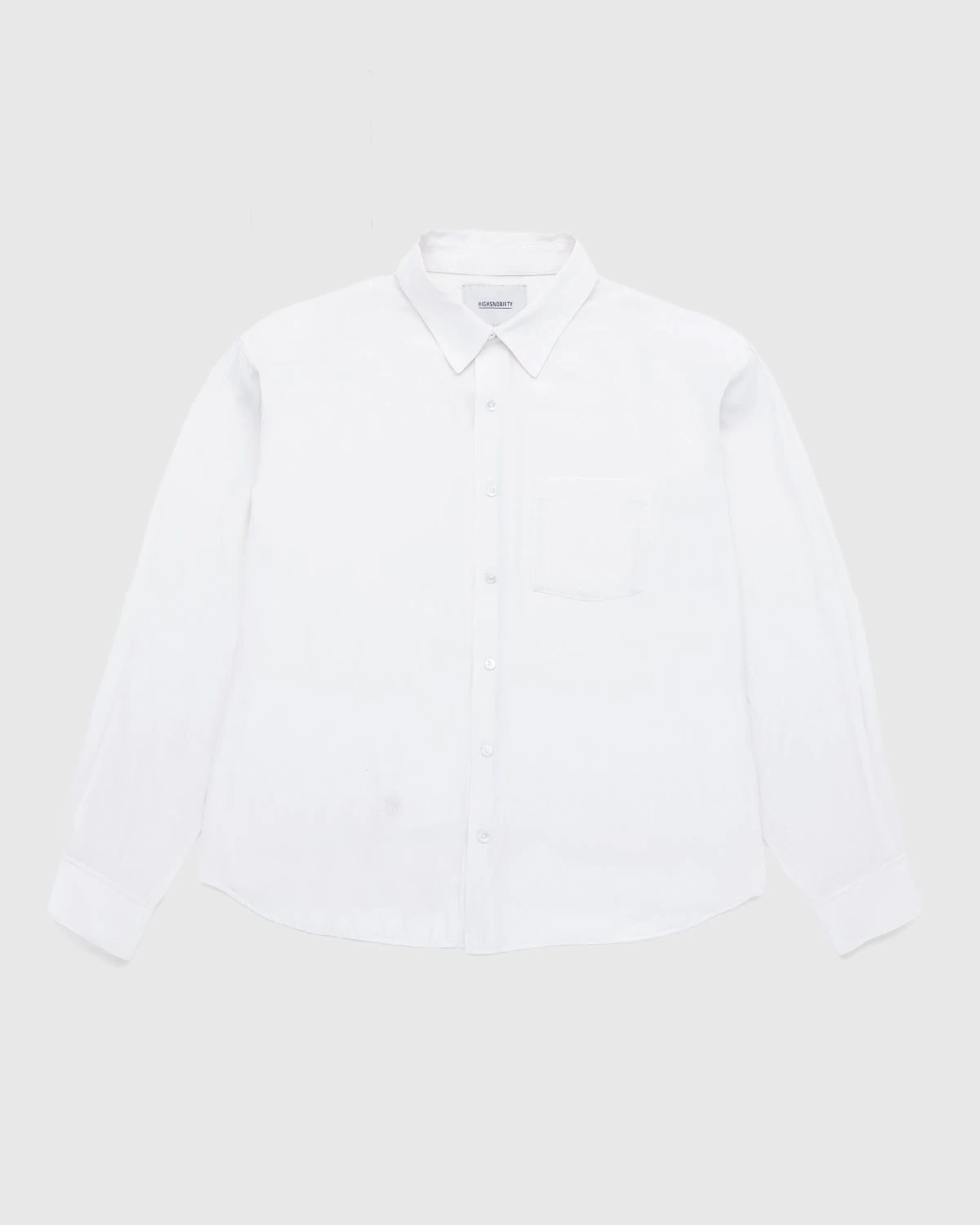 Highsnobiety – Lightweight Long-Sleeve Shirt White