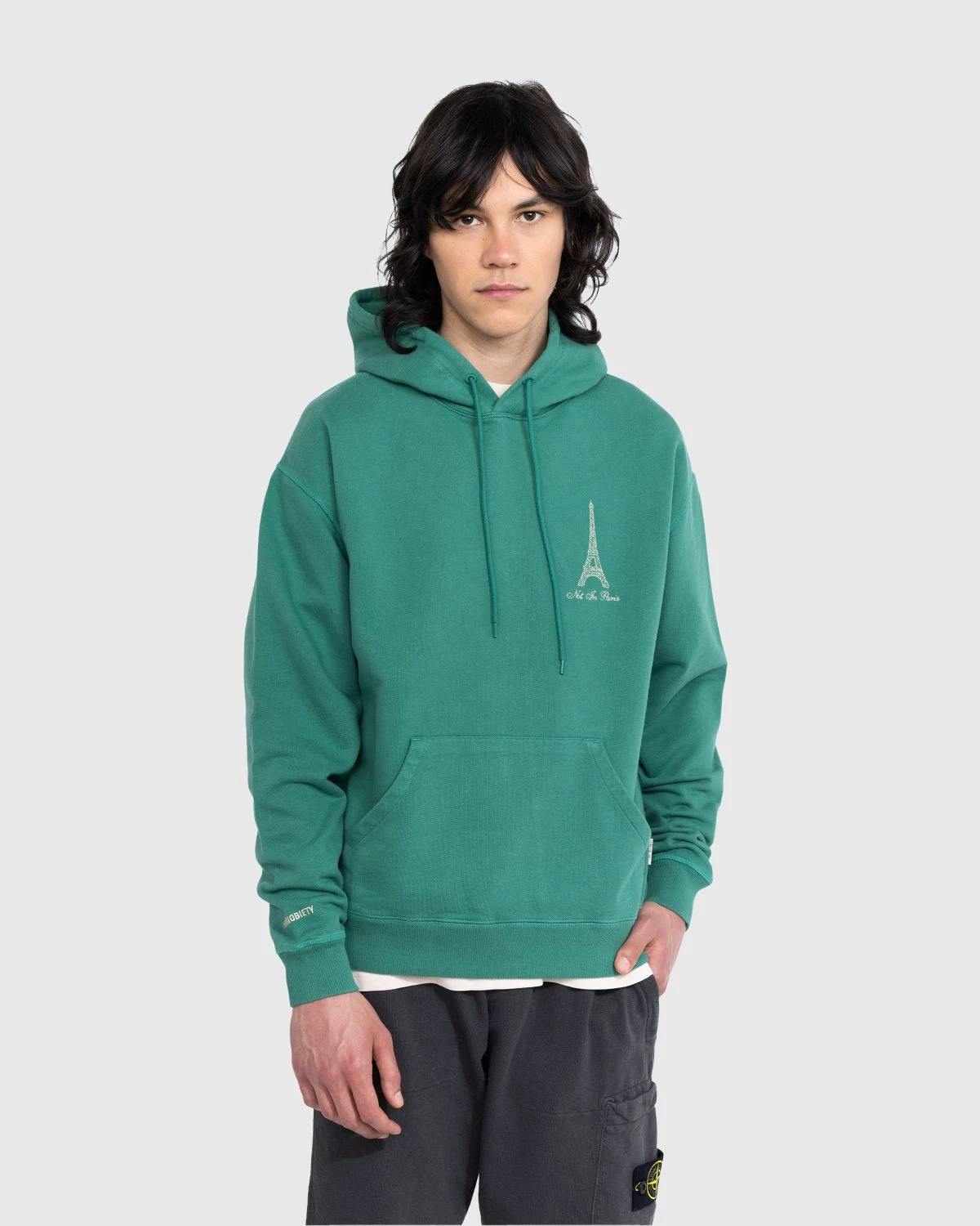 Highsnobiety β Not In Paris 5 Hoodie Green - Image 3
