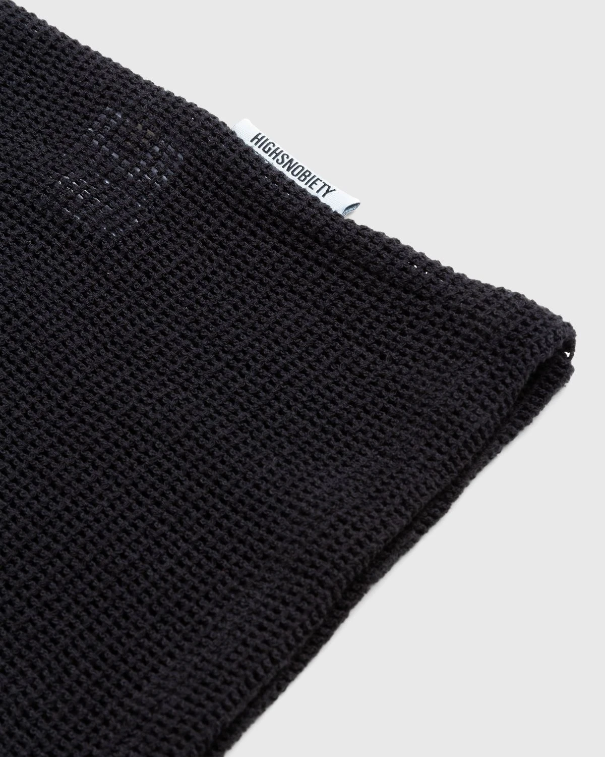Highsnobiety – Cotton Mesh Knit Tank Top Black - Image 7