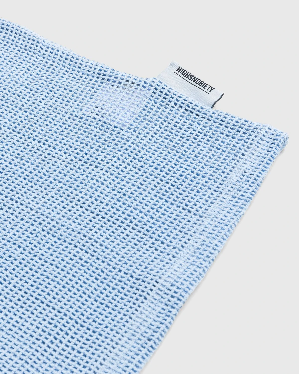 Highsnobiety – Cotton Mesh Knit Tank Top Blue - Image 7