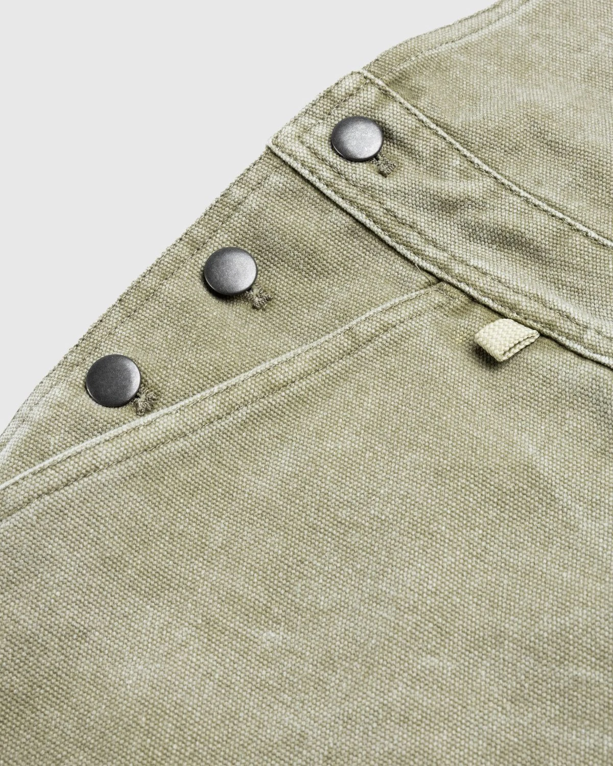 Acne Studios – Canvas Dungarees Khaki Beige - Image 7