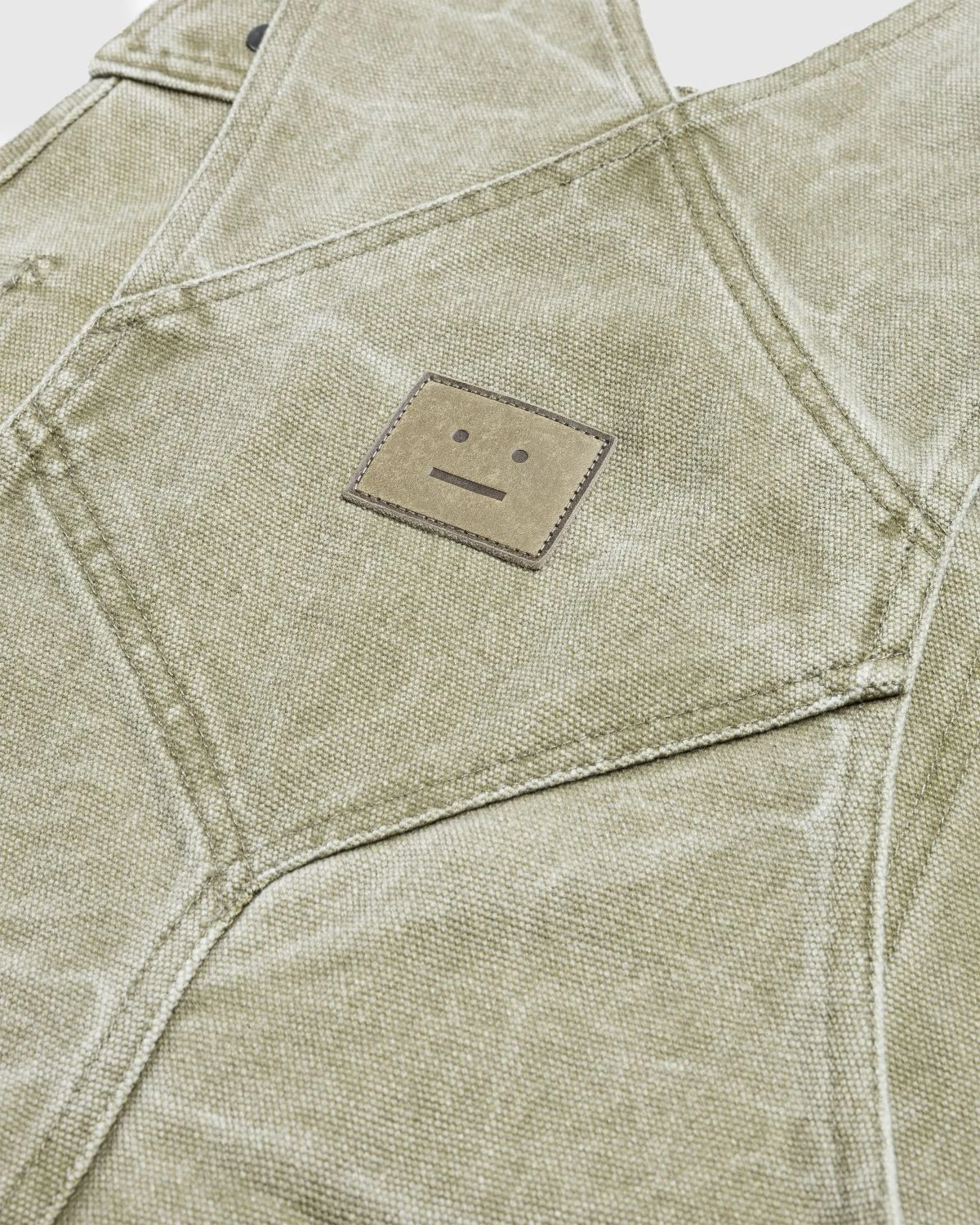 Acne Studios – Canvas Dungarees Khaki Beige - Image 6