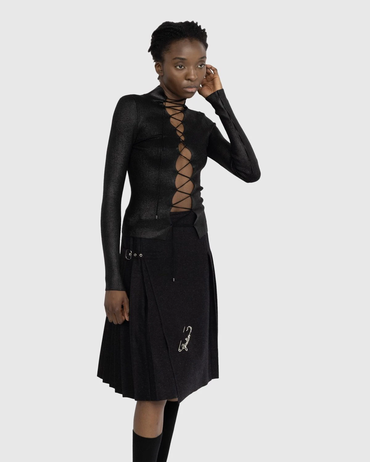 Jean Paul Gaultier β Lace Longsleeve Top - Image 3