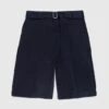 Jil Sander – Belted Shorts Navy