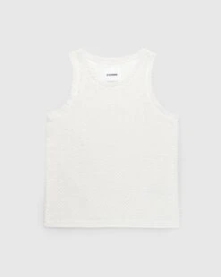 Jil Sander – Cotton Blend Terry Tank Top Beige