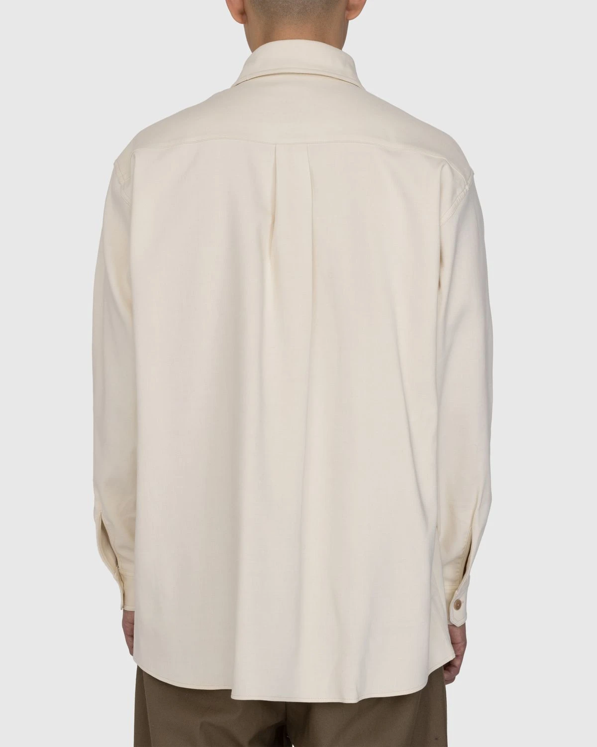Lemaire – Wool Blend Shirt Beige - Image 4