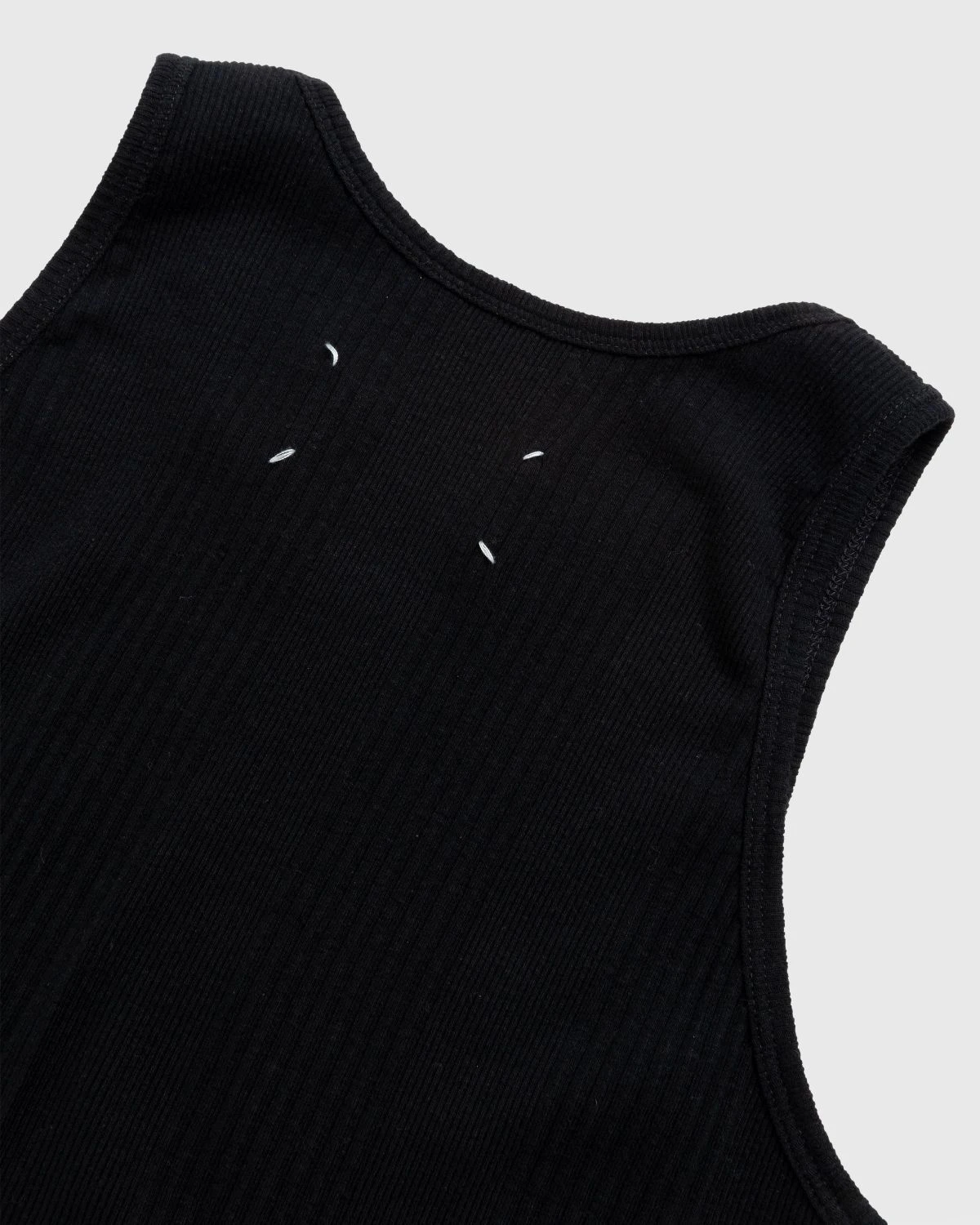 Maison Margiela β Rib Tank Top Black - Image 3