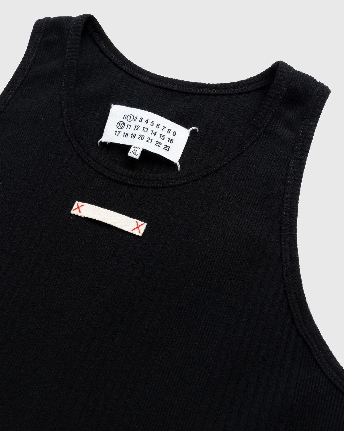 Maison Margiela β Rib Tank Top Black - Image 2