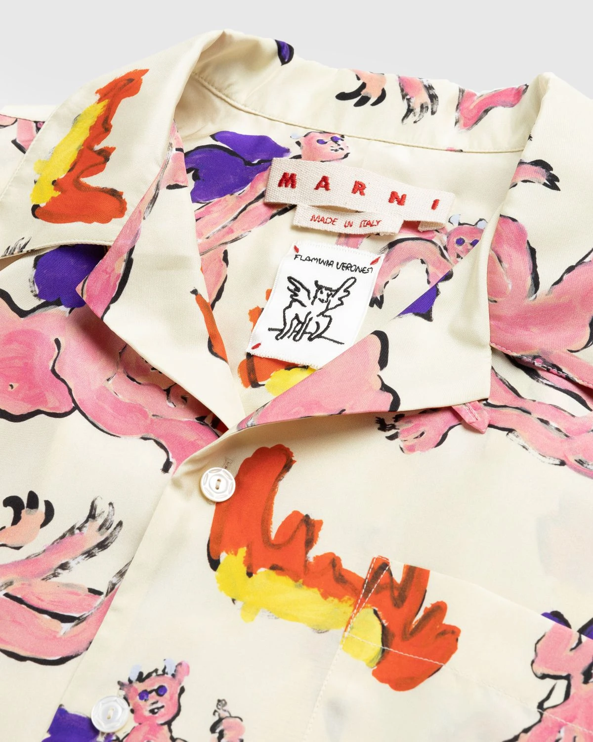 Marni – Printed Silk Button-Up Shirt Multi - Image 6