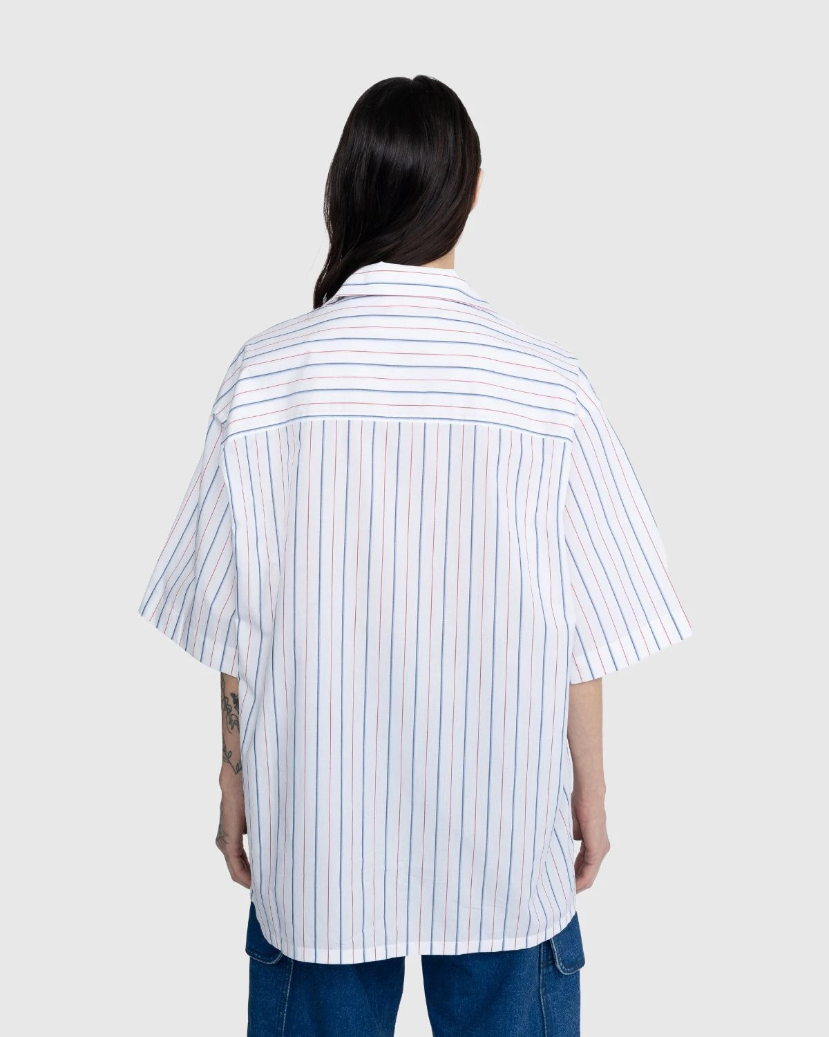 Marni – Striped Button-Up Shirt White - Image 3