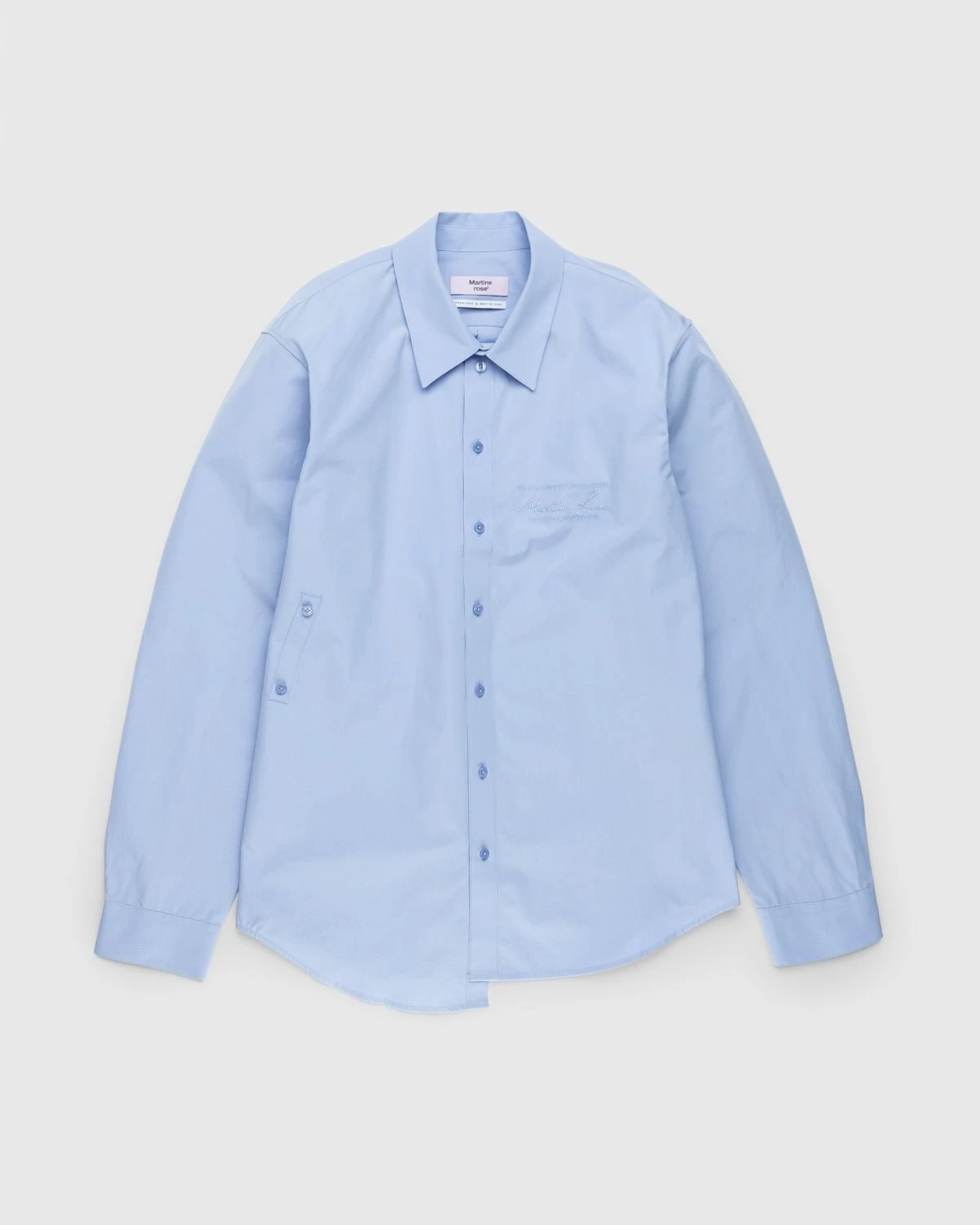 Martine Rose – Wrap Shirt Blue