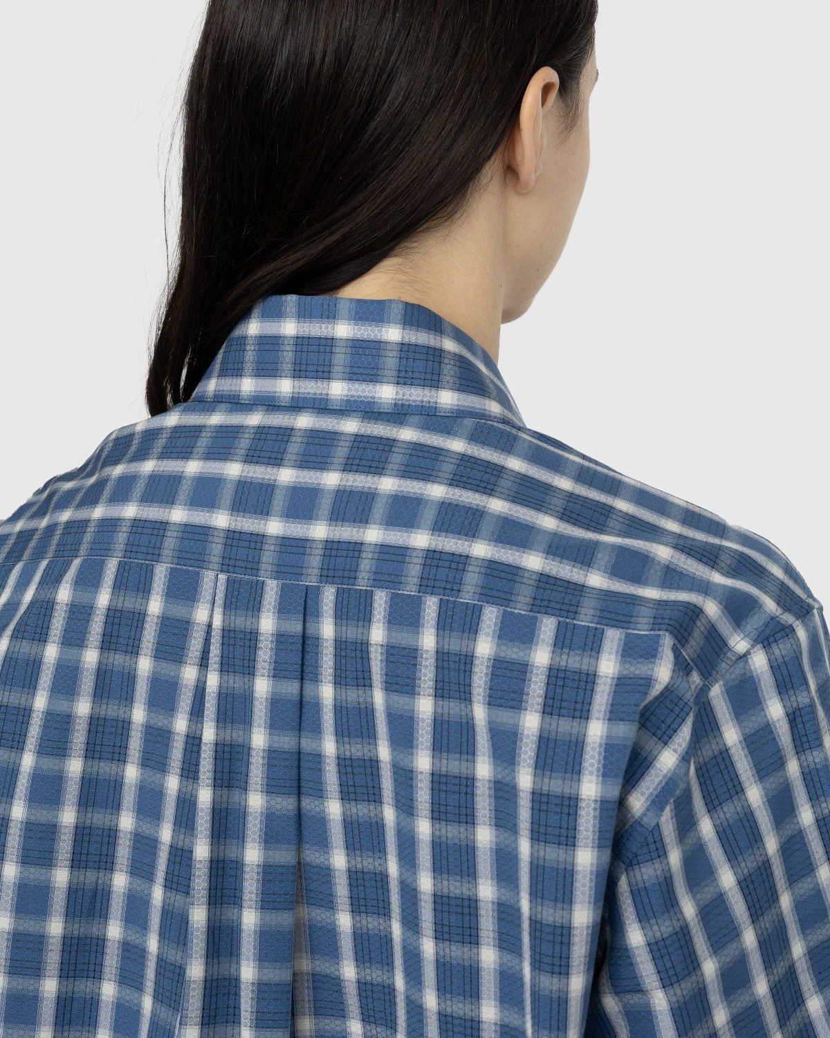 Martine Rose – Classic Check Button-Down Shirt Blue - Image 5