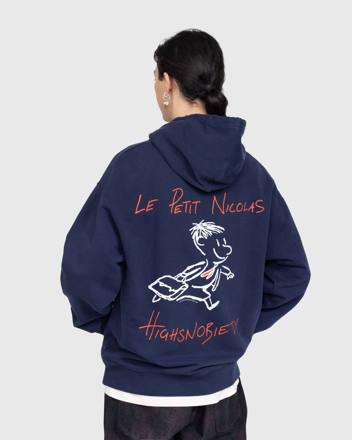 Le Petit Nicolas X Highsnobiety β Hoodie Navy Blue - Image 4