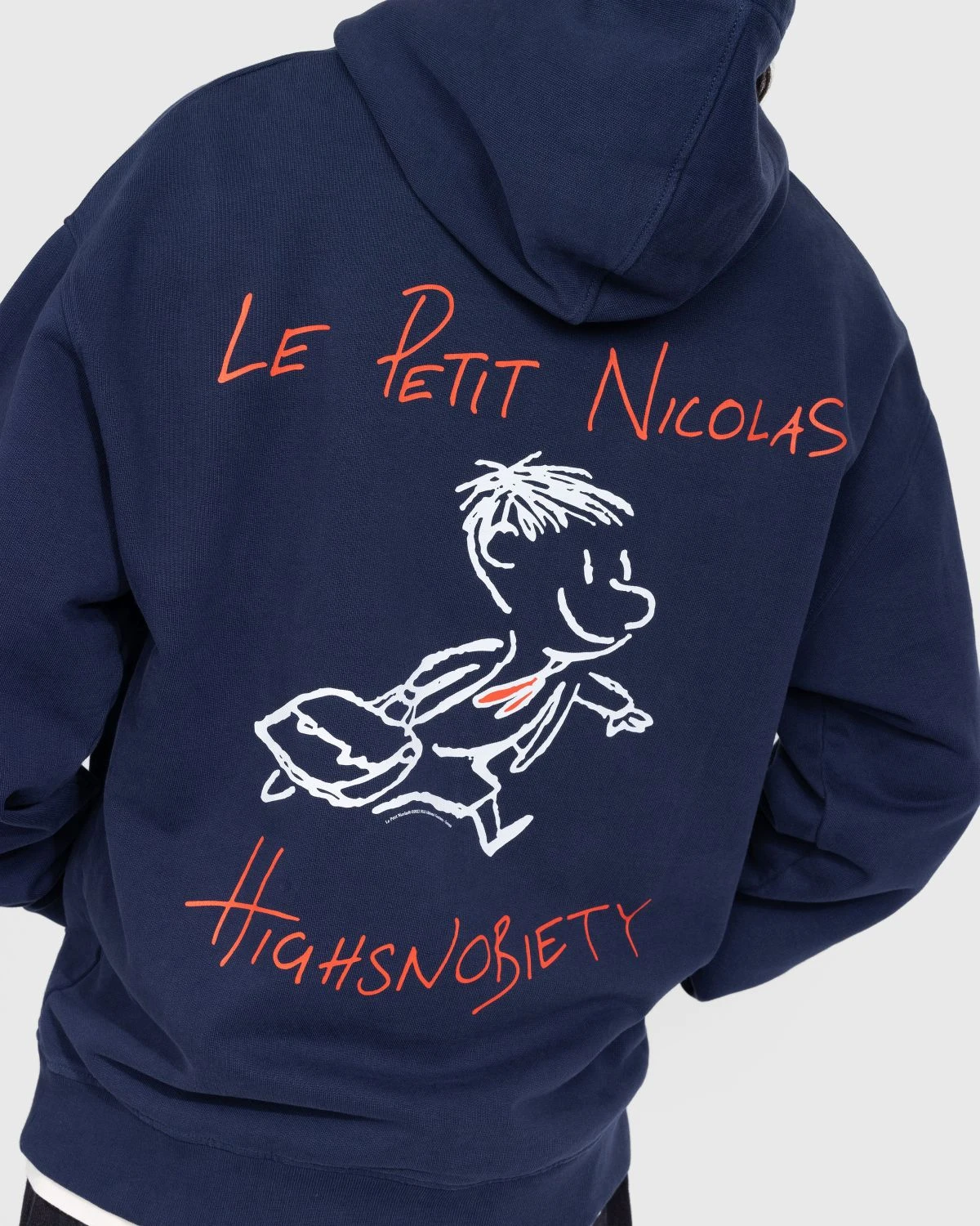 Le Petit Nicolas X Highsnobiety β Hoodie Navy Blue - Image 6