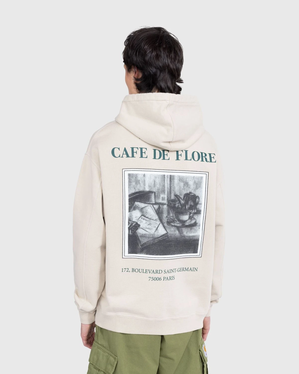 Café De Flore X Highsnobiety – Hoodie Eggshell 1 - Image 3