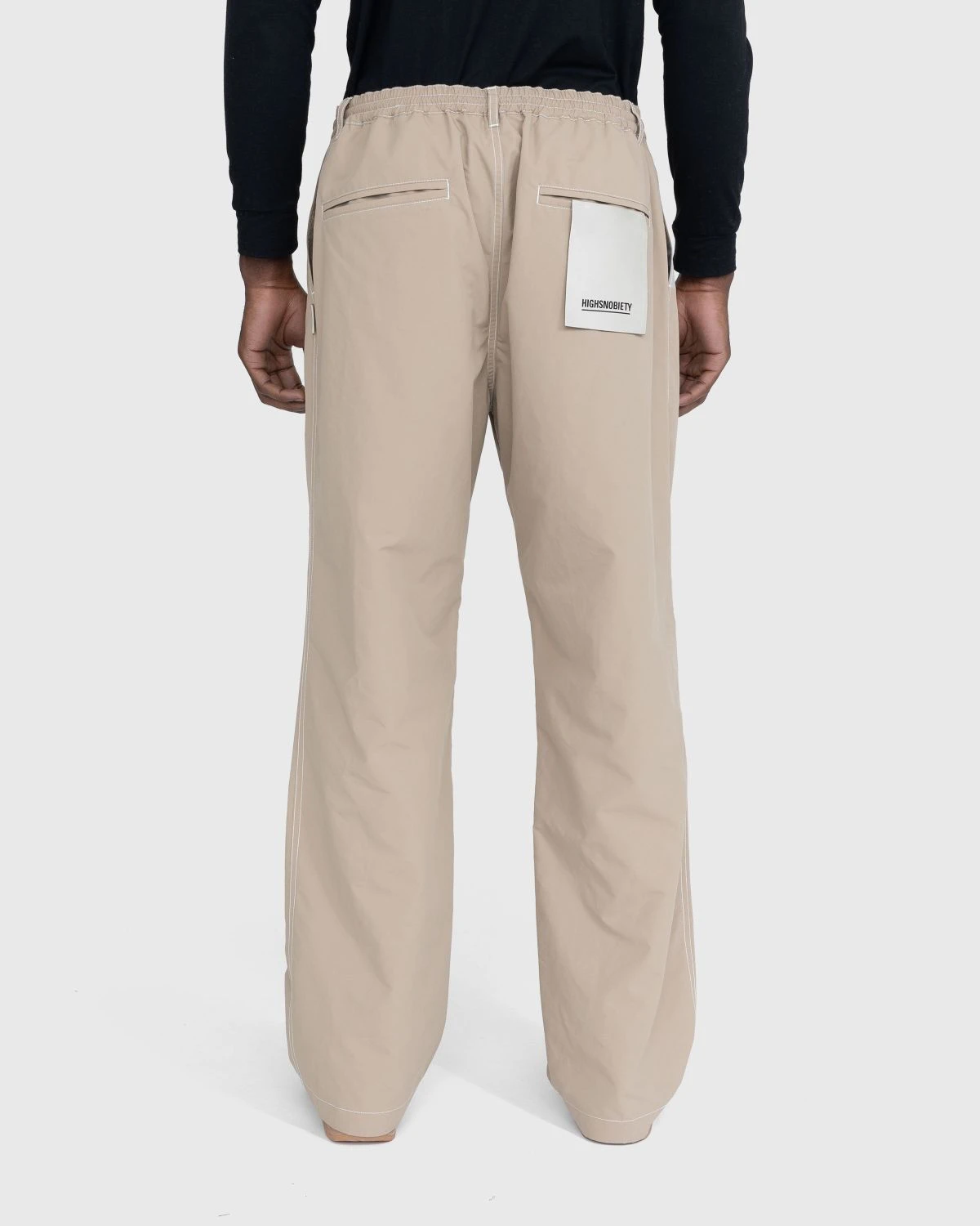 Highsnobiety – Contrast Stitch Pants Beige - Image 6