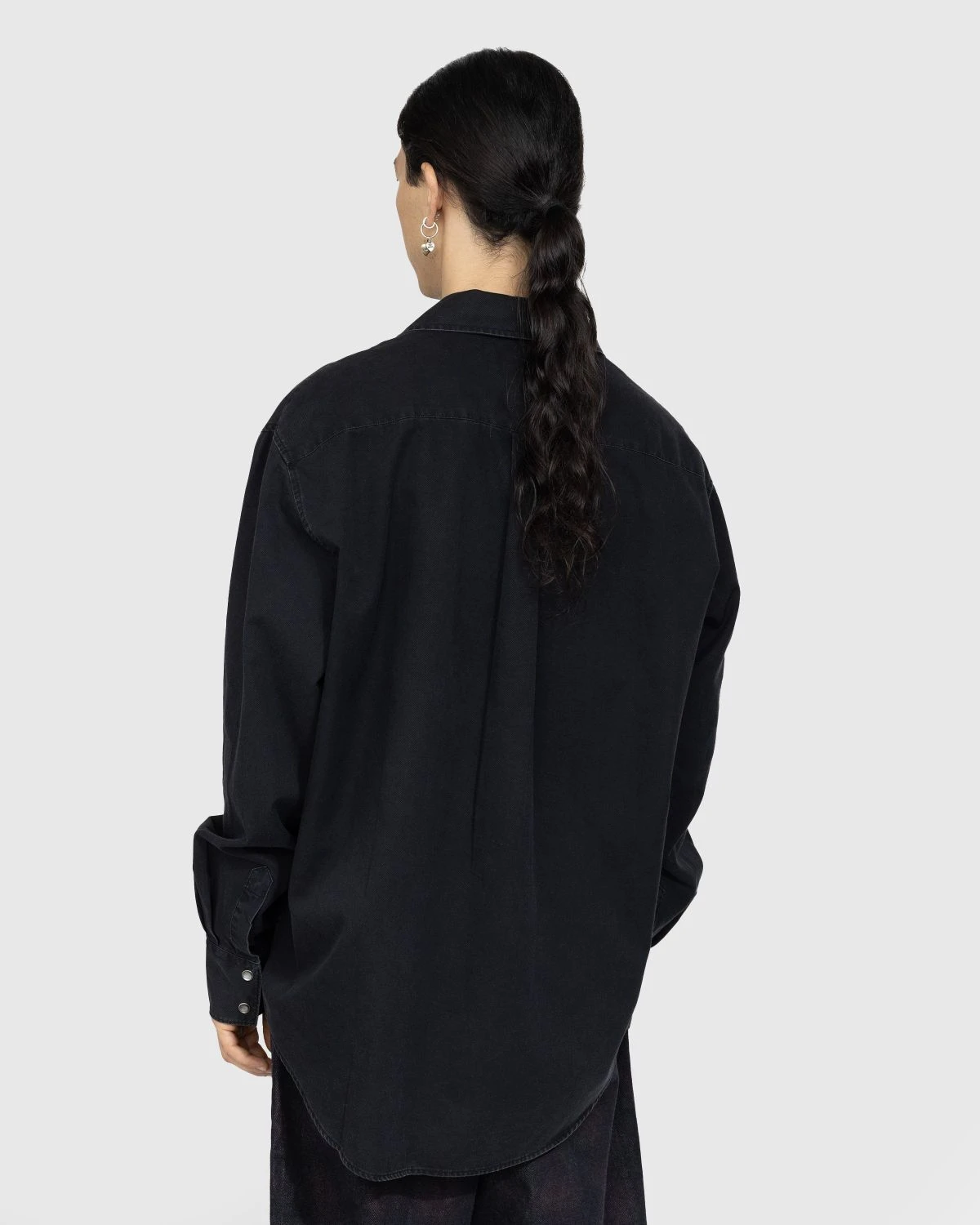 Our Legacy – Poco Shirt Black Cosmic Twill - Image 3