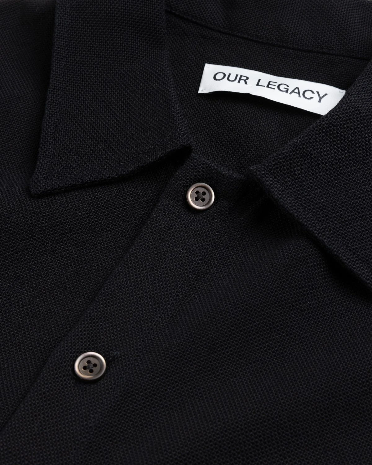 Our Legacy – Isola Shirt Black Sparse Panama Cotton - Image 5