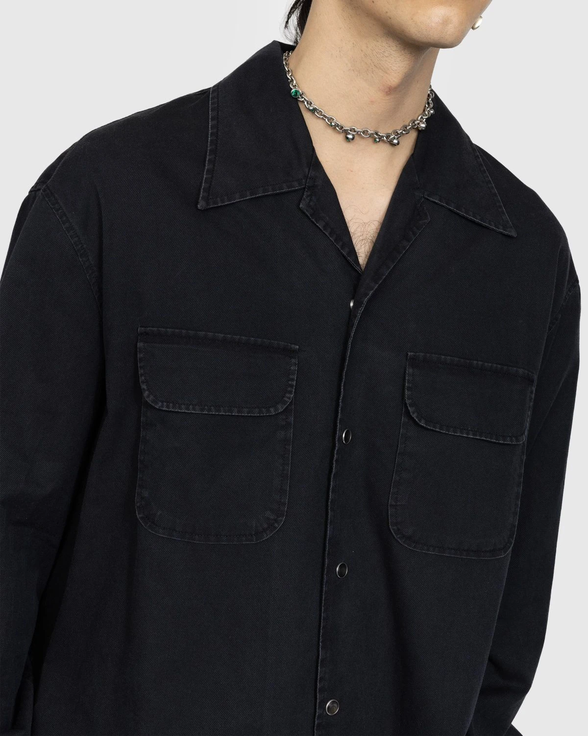 Our Legacy – Poco Shirt Black Cosmic Twill - Image 4