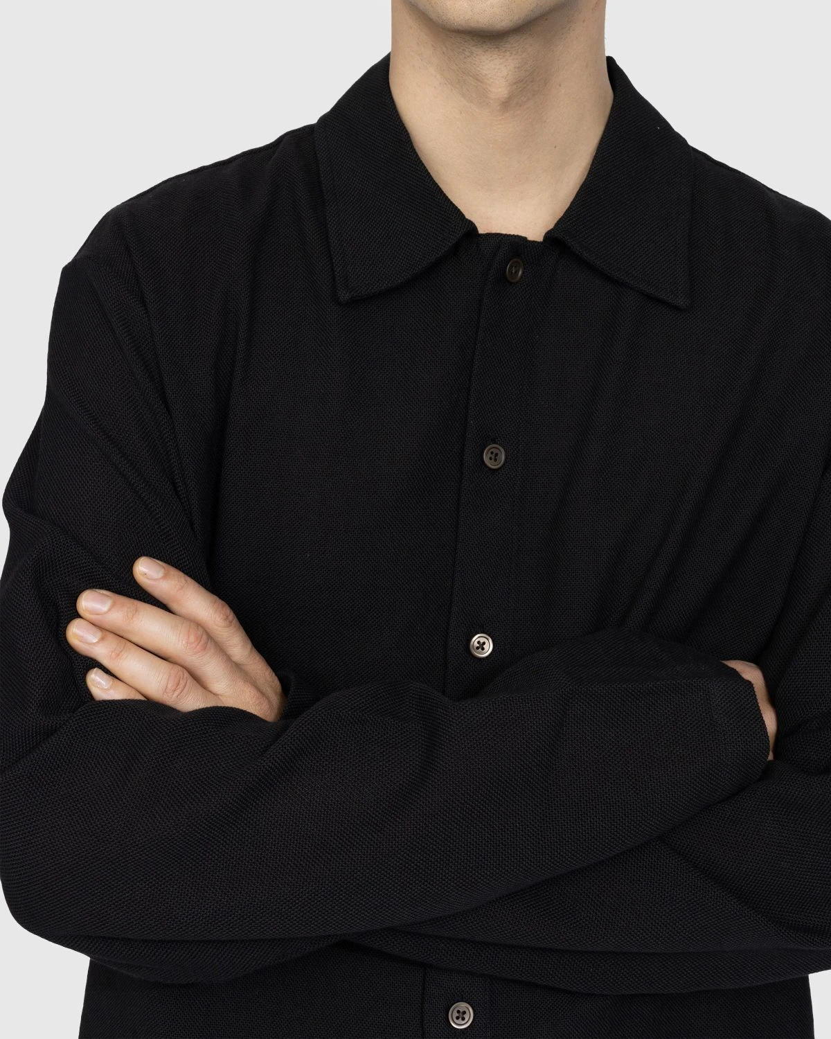 Our Legacy – Isola Shirt Black Sparse Panama Cotton - Image 4