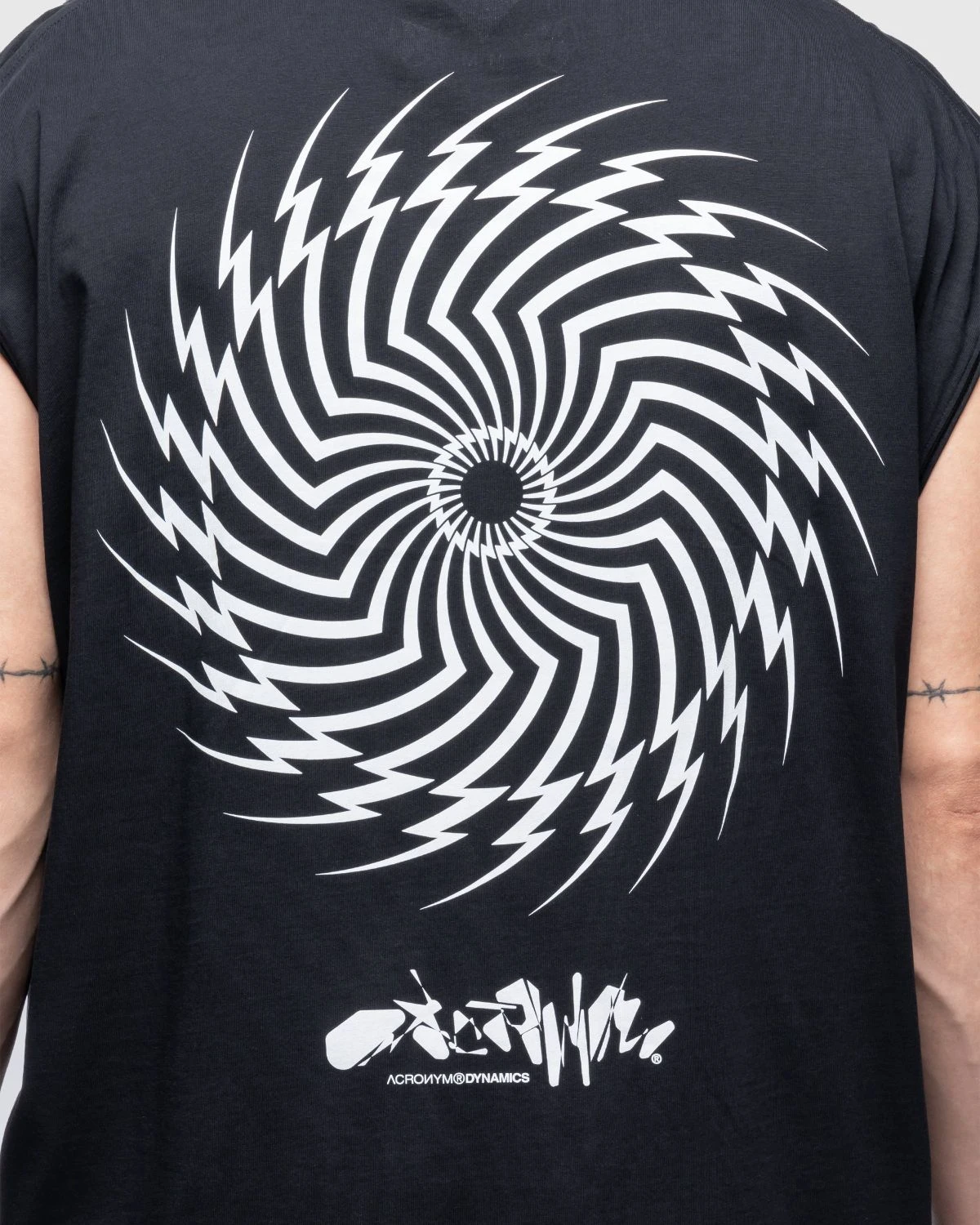 ACRONYM – S25-PR-C Pima Cotton Sleeveless T-Shirt Black - Image 6