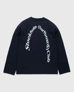 Stockholm Surfboard Club – Logo Longsleeve Black
