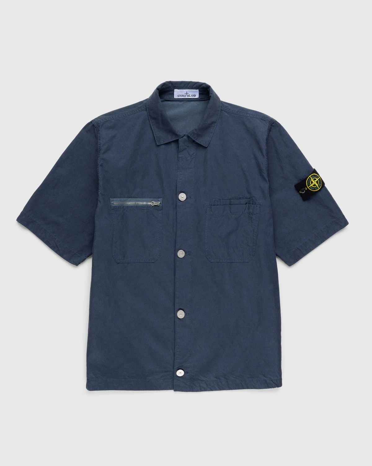 Stone Island β Overshirt M/Corta Blue 11429