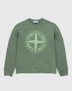 Stone Island β Felpa Green ββ781565484