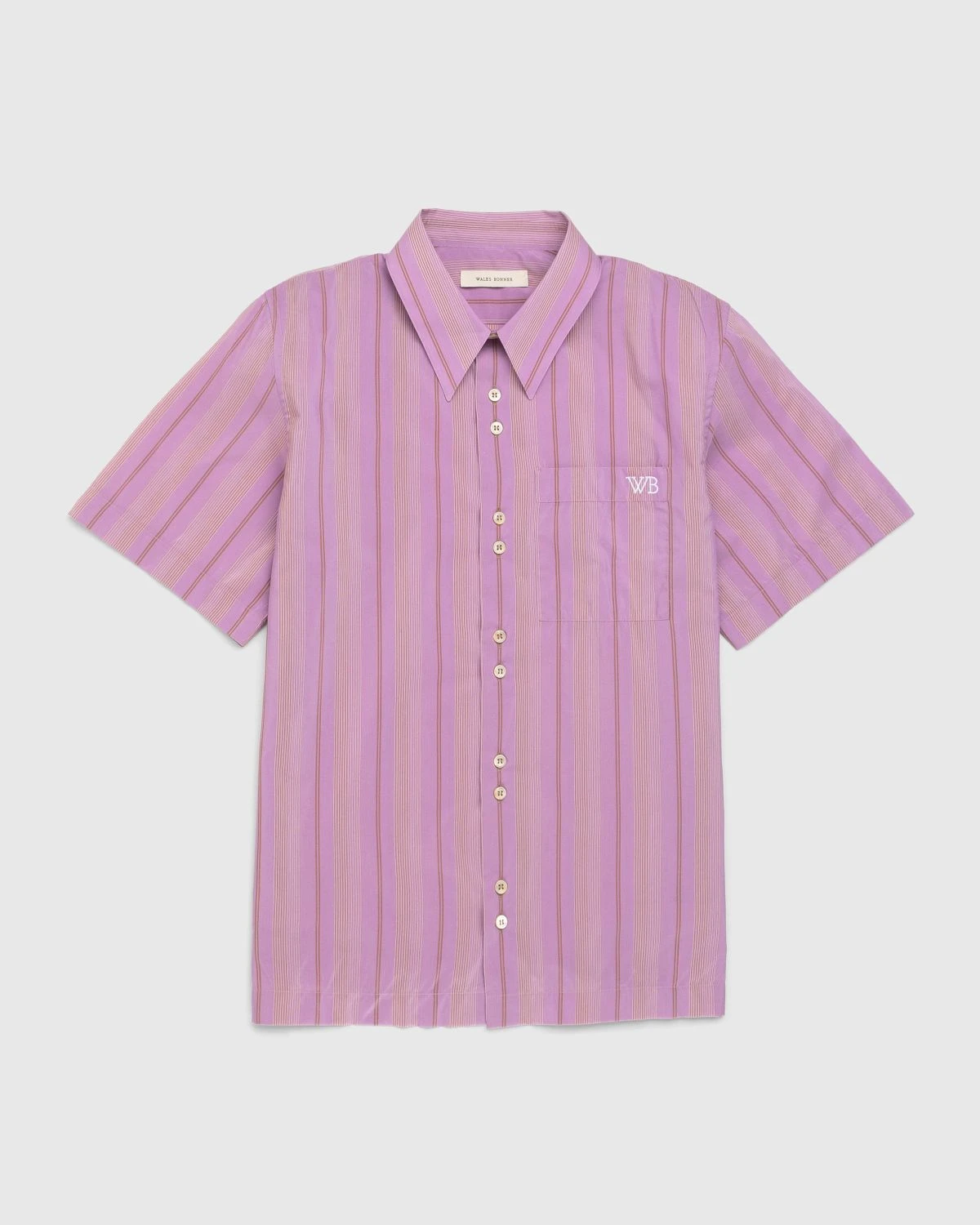 Wales Bonner β Rhythm Striped Shirt Pink