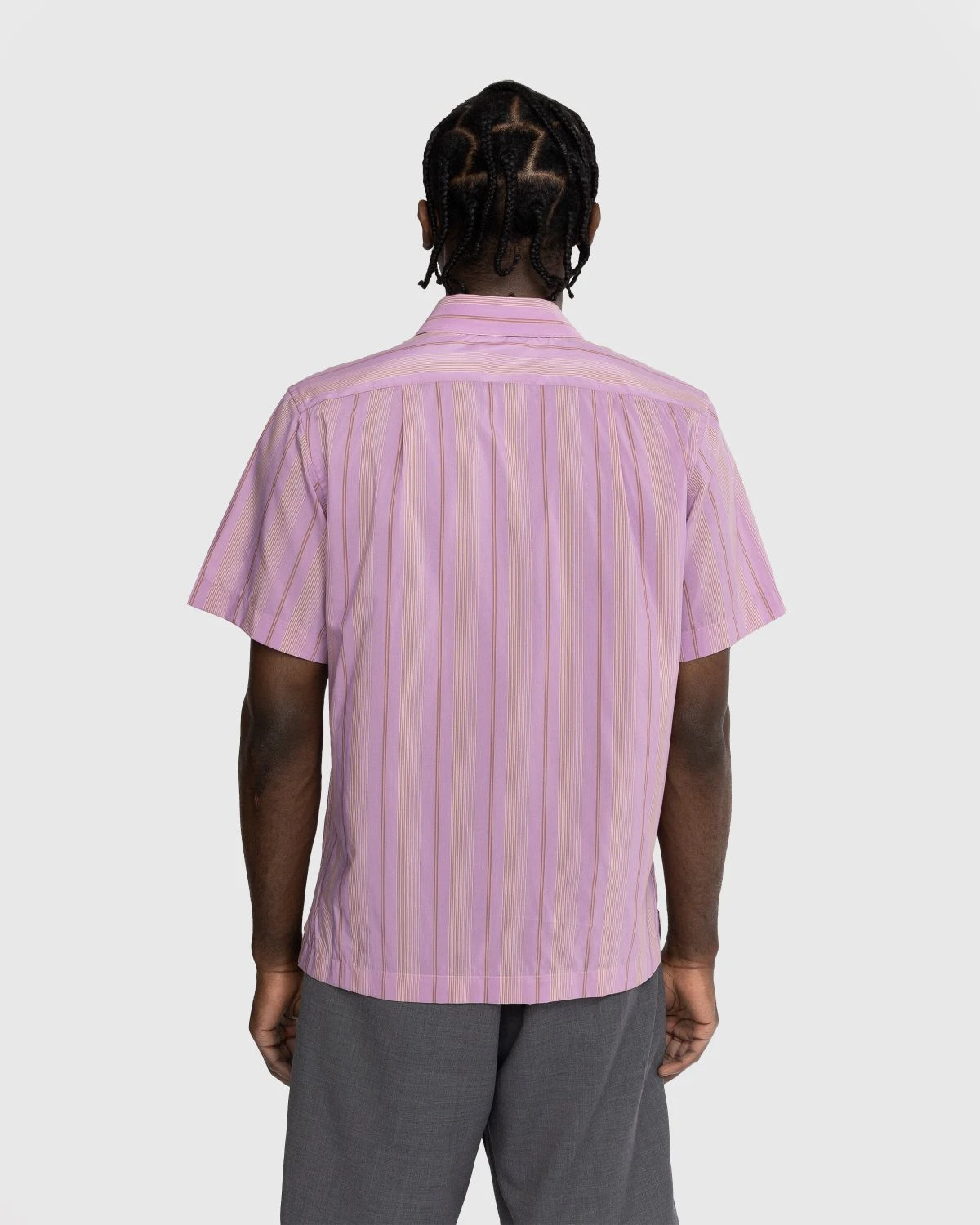 Wales Bonner β Rhythm Striped Shirt Pink - Image 3